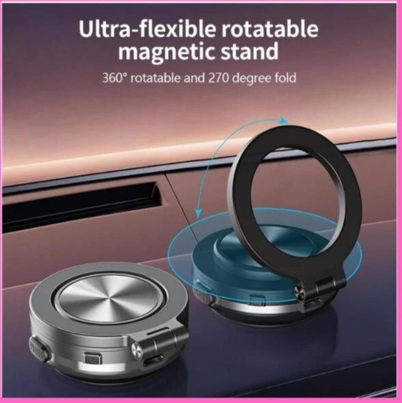 Universal Magnetic Car Phone Holder – 360° Rotatable Mount for All Smartphones - Image 5